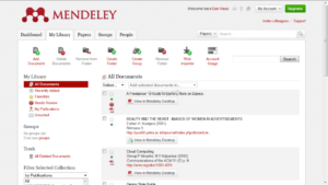 Mendeley desktop