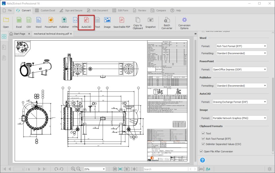 Pdf to autocad