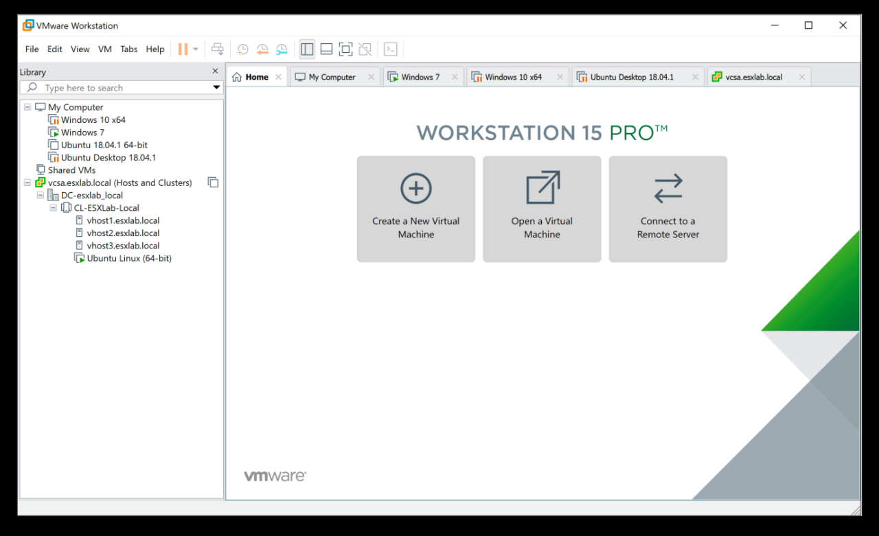 Vmware workstation aller