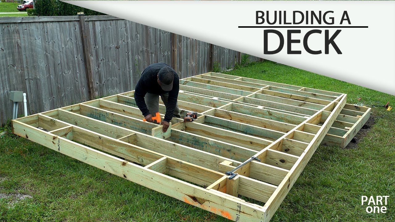 Building a deck on the ground