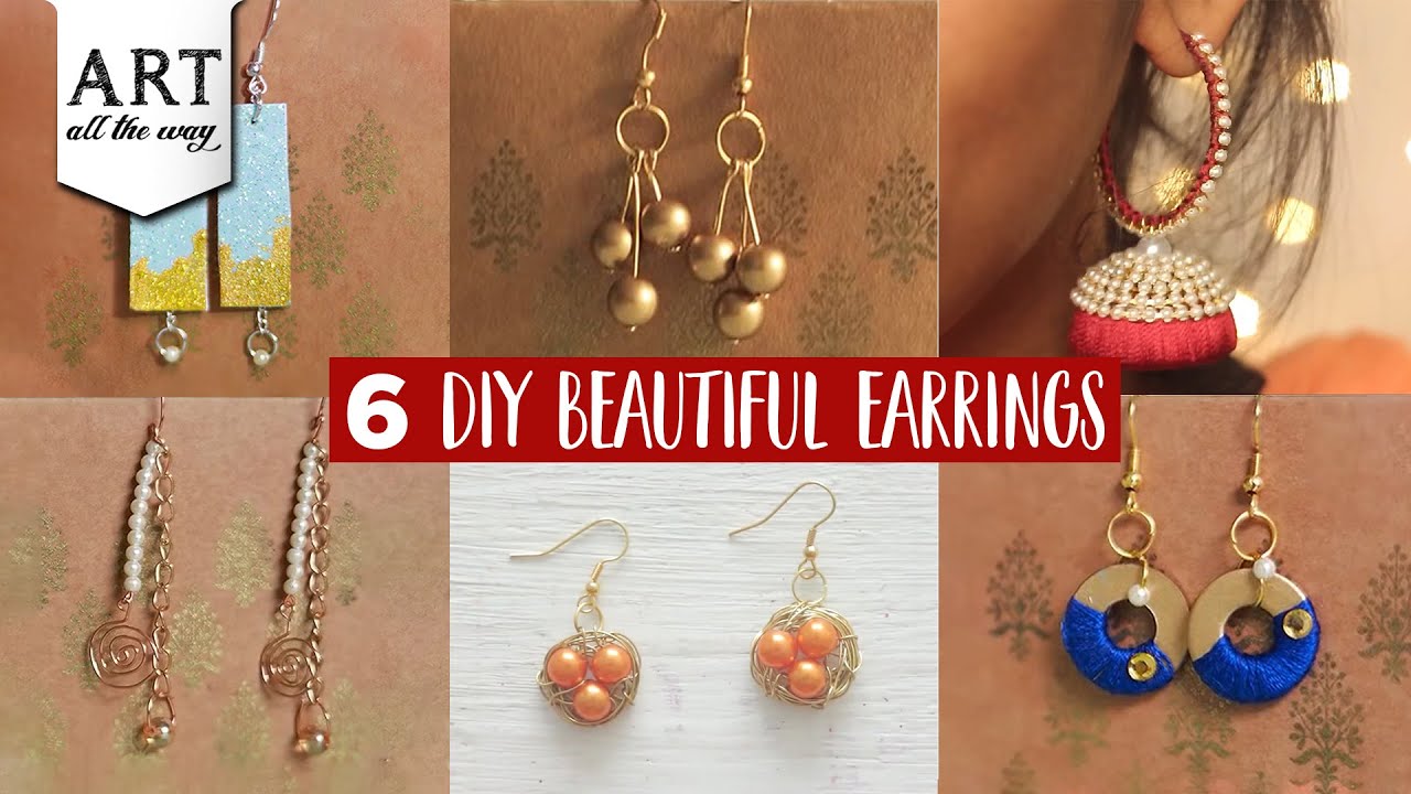 Earring diy dangle pearl ideas jewelry easy abeautifulmess