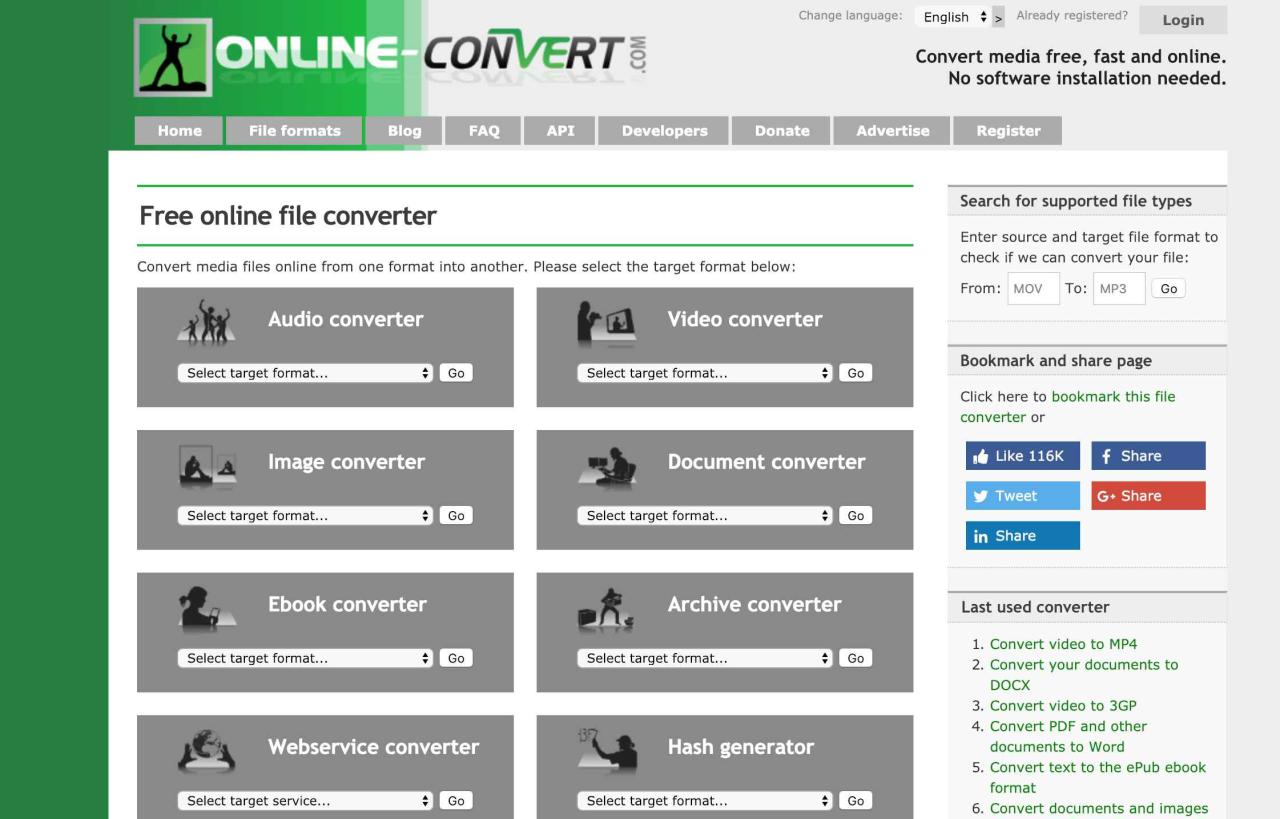 Free online converter