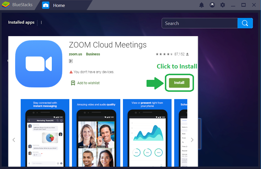 Zoom app for pc