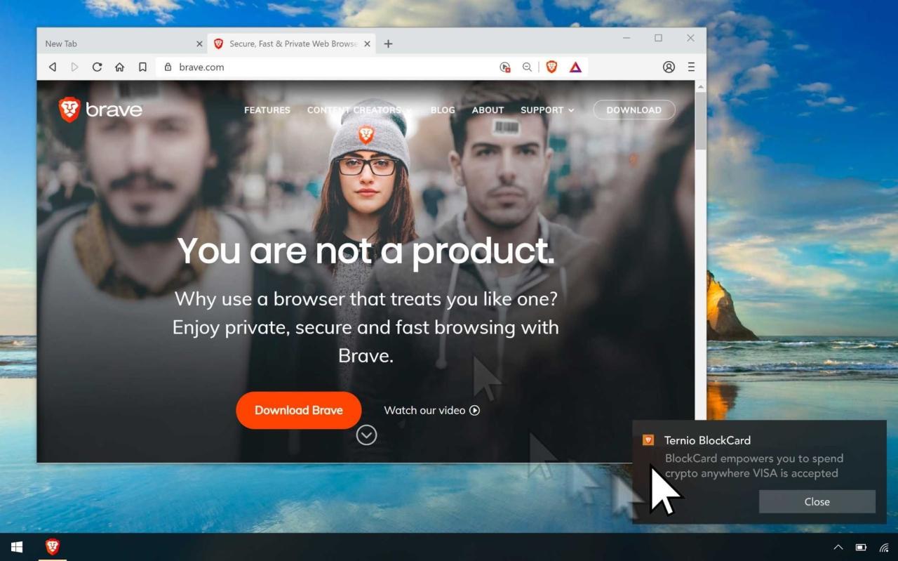 Brave web browser